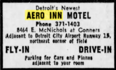Aero Inn - 1969 Ad